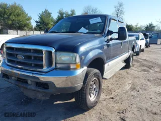 2002 Ford Super Duty F-250 XL with VIN 1FTNW21S52EA60362, listed as a IAAI auction lot 42004090 with 1 mi miles. Bid and sale history available at carsss.com. Image 2.