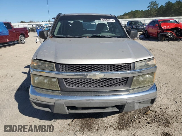 2008 Chevrolet Colorado LS with VIN 1GCCS149388139395, listed as a Copart auction lot 80282914 with 254,238 mi miles and Salvage Title. Bid and sale history available at DreamBid. Image 5.