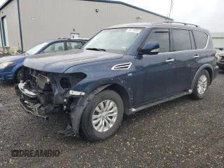 2017 Nissan Armada Platinum z VIN JN8AY2NC4H9506034, wystawiony jako Copart lot #56719805 z przebiegiem 145 580 mil mil oraz Szkoda całkowita • Salvage title. Historia ofert i sprzedaży dostępna na DreamBid. Obrazek 1.