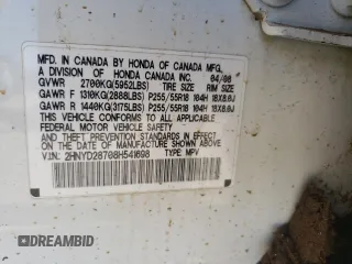 2008 Acura MDX Sport/Pwr Tail Gate with VIN 2HNYD28708H541698, listed as a Copart auction lot 75842664 with 0 mi miles and Salvage Title. Bid and sale history available at carsss.com. Image 14.