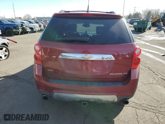 2012 Chevrolet Equinox LTZ with VIN 2GNFLGE57C6302399, listed as a Copart auction lot 46603845 with 140,072 mi miles and Salvage Title. Bid and sale history available at carsss.com. Image 6.