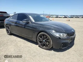 2015 BMW 4 Series 435i with VIN WBA3R1C51FK195536, listed as a Copart auction lot 57846985 with 105,626 mi miles and Salvage title. Bid and sale history available at DreamBid. Image 4.