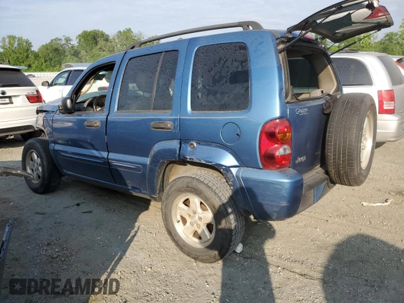 2003 Jeep Liberty Limited with VIN 1J4GK58K53W658792, listed as a Copart auction lot 55672325 with 224,489 mi miles and Salvage title. Bid and sale history available at DreamBid. Image 2.
