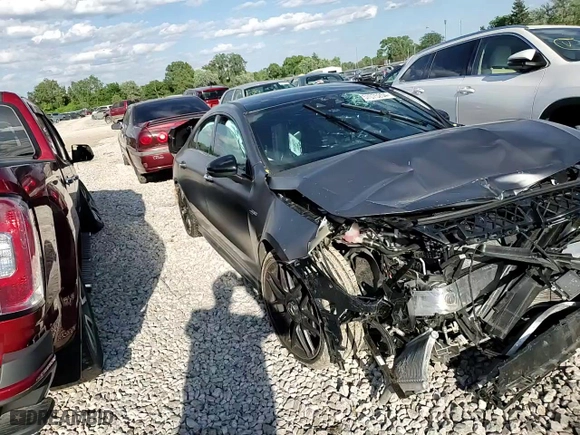 2022 Mercedes-Benz CLA with VIN W1K5J5DB0NN281082, listed as a Copart auction lot 57075254 with 0 mi miles and Salvage Title. Bid and sale history available at carsss.com. Image 10.