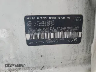 2013 Mitsubishi Lancer Evolution GSR with VIN JA32W8FVXDU024537, listed as a Copart auction lot 44785195 with 180,832 mi miles and Salvage Title. Bid and sale history available at carsss.com. Image 12.
