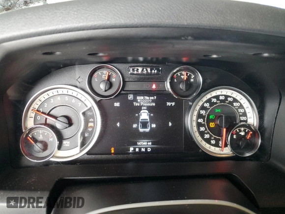 2019 Ram 1500 Classic Lone Star with VIN 1C6RR6LTXKS515804, listed as a Copart auction lot 83542604 with 147,340 mi miles and Salvage Title. Bid and sale history available at carsss.com. Image 9.