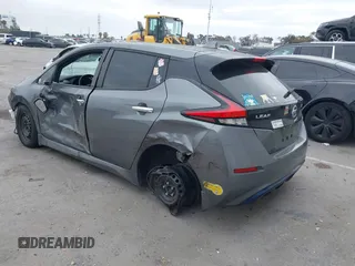 2022 Nissan LEAF S with VIN 1N4AZ1BV2NC557836, listed as a IAAI auction lot 42164896 with 33,729 mi miles and . Bid and sale history available at DreamBid. Image 3.