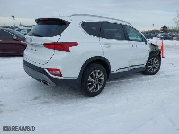2020 Hyundai Santa Fe SEL with VIN 5NMS33AD7LH289661, listed as a IAAI auction lot 41613392 with 22,115 mi miles. Bid and sale history available at carsss.com. Image 4.
