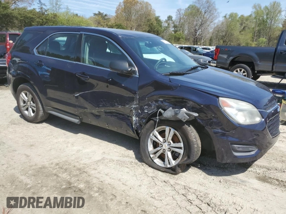 2016 Chevrolet Equinox LS with VIN 2GNALBEK7G1149738, listed as a Copart auction lot 53284325 with 88,119 mi miles and Salvage Title. Bid and sale history available at carsss.com. Image 4.