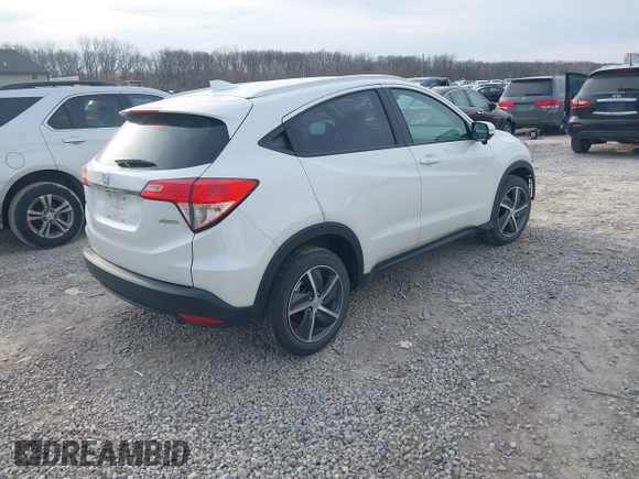 2022 Honda HR-V EX with VIN 3CZRU6H55NM767243, listed as a IAAI auction lot 41811186 with 33,445 mi miles. Bid and sale history available at carsss.com. Image 4.