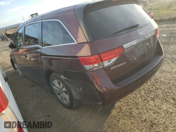 2015 Honda Odyssey EX-L with VIN 5FNRL5H6XFB065761, listed as a Copart auction lot 47125025 with 97,263 mi miles and Salvage Title. Bid and sale history available at DreamBid. Image 2.