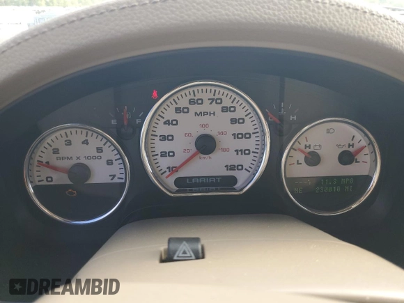 2005 Ford F-150 XLT with VIN 1FTPW14535FA79239, listed as a Copart auction lot 64672615 with 230,010 mi miles and Clean title. Bid and sale history available at DreamBid. Image 9.