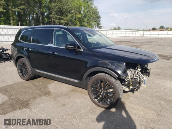 2020 Kia Telluride SX with VIN 5XYP5DHC0LG046674, listed as a Copart auction lot 53241575 with 80,267 mi miles and Salvage title. Bid and sale history available at DreamBid. Image 4.