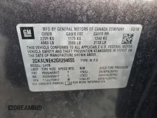 2016 GMC Terrain SLE with VIN 2GKALNEK2G6294655, listed as a Copart auction lot 42536425 with 106,319 mi miles and Salvage Title. Bid and sale history available at carsss.com. Image 13.