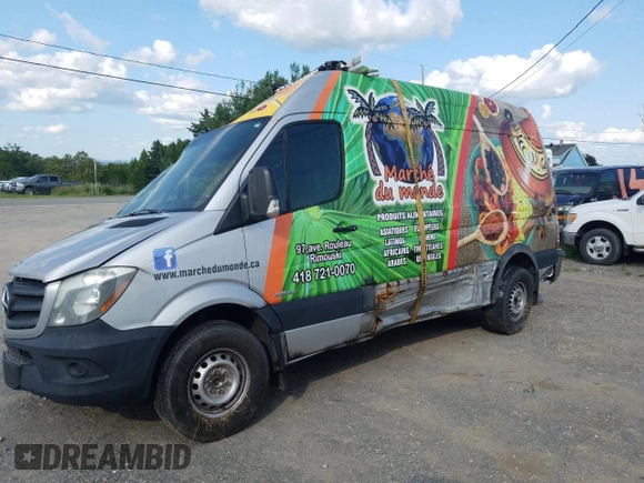 2014 Mercedes-Benz Sprinter with VIN WD3BE7DC8E5837543, listed as a Copart auction lot 63895324 with Not Provided miles and Salvage Title. Bid and sale history available at DreamBid. Image 1.