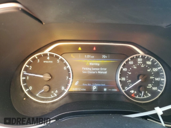 2017 Nissan Maxima S with VIN 1N4AA6AP3HC383500, listed as a Copart auction lot 58393525 with 144,812 mi miles and Salvage title. Bid and sale history available at DreamBid. Image 9.