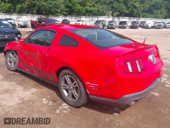 2012 Ford Mustang Premium with VIN 1ZVBP8AM2C5208051, listed as a IAAI auction lot 42264149 with Not provided miles and . Bid and sale history available at DreamBid. Image 3.