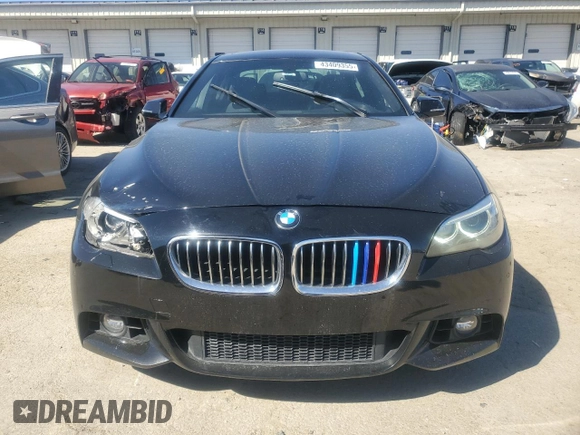 2016 BMW 5 Series 535i with VIN WBA5B1C54GG132111, listed as a Copart auction lot 43409355 with 133,043 mi miles and Salvage Title. Bid and sale history available at DreamBid. Image 5.