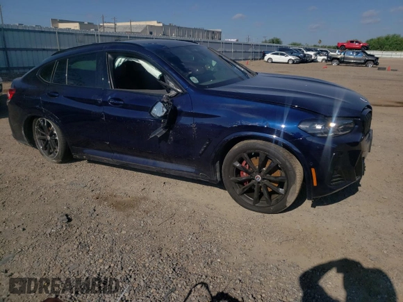 2023 BMW X4 M40i with VIN 5UX43DT06P9P68534, listed as a Copart auction lot 62252833 with 0 mi miles. Bid and sale history available at carsss.com. Image 4.