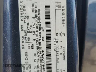 2020 Ford Escape SE with VIN 1FMCU0G69LUB67462, listed as a Copart auction lot 53034035 with 78,168 mi miles and Salvage title. Bid and sale history available at DreamBid. Image 15.