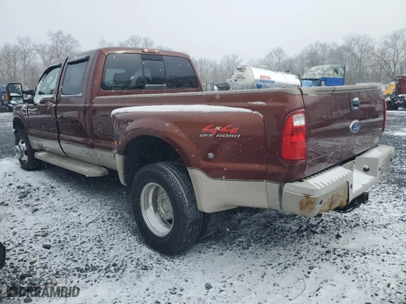 2008 Ford Super Duty F-350 DRW XL with VIN 1FTWW33R08EA64106, listed as a Copart auction lot 45463525 with 91,850 mi miles and Salvage Title. Bid and sale history available at carsss.com. Image 2.