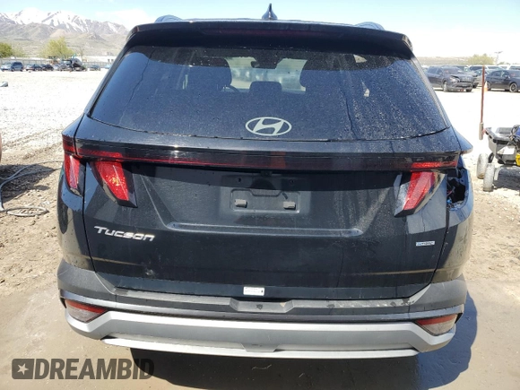 2025 Hyundai Tucson SEL with VIN 5NMJBCDEXSH476765, listed as a Copart auction lot 54607185 with 8,783 mi miles and Clean Title. Bid and sale history available at carsss.com. Image 6.
