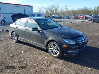 2013 Mercedes-Benz C 300 Sport with VIN WDDGF8AB7DA881054, listed as a IAAI auction lot 42138569 with 116,484 mi miles and . Bid and sale history available at carsss.com. Image 1.