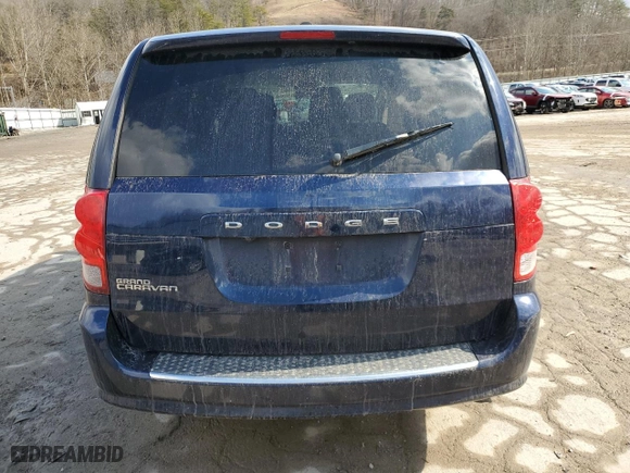 2017 Dodge Grand Caravan SE with VIN 2C4RDGBG8HR682867, listed as a Copart auction lot 47192325 with 107,667 mi miles and Salvage Title. Bid and sale history available at carsss.com. Image 6.