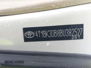 2011 Toyota Avalon with VIN 4T1BK3DB8BU382527, listed as a IAAI auction lot 41306584 with 166,279 mi miles and . Bid and sale history available at DreamBid. Image 9.