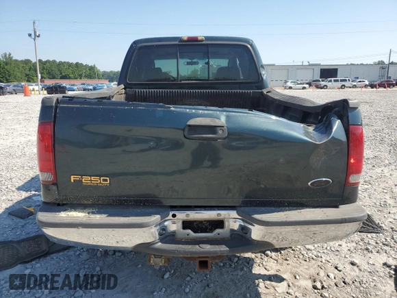 2004 Ford F-250 XL with VIN 1FTNW21P24EC97664, listed as a Copart auction lot 62030175 with 222,855 mi miles and Salvage title. Bid and sale history available at DreamBid. Image 6.