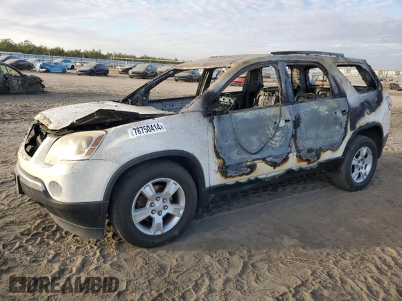2010 GMC Acadia SLE with VIN 1GKLRLED0AJ194075, listed as a Copart auction lot 78750414 with Not Provided miles and Non Repairable. Bid and sale history available at DreamBid. Image 1.
