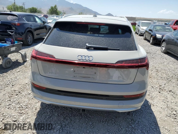 2019 Audi e-tron Premium Plus with VIN WA1LAAGE2KB024948, listed as a Copart auction lot 60459195 with 57,391 mi miles and Salvage title. Bid and sale history available at DreamBid. Image 6.