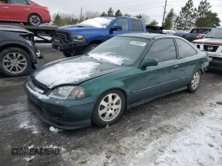 1999 Honda Civic EX with VIN 1HGEJ8148XL088700, listed as a Copart auction lot 42200665 with 201,071 mi miles and Salvage Title. Bid and sale history available at carsss.com. Image 1.