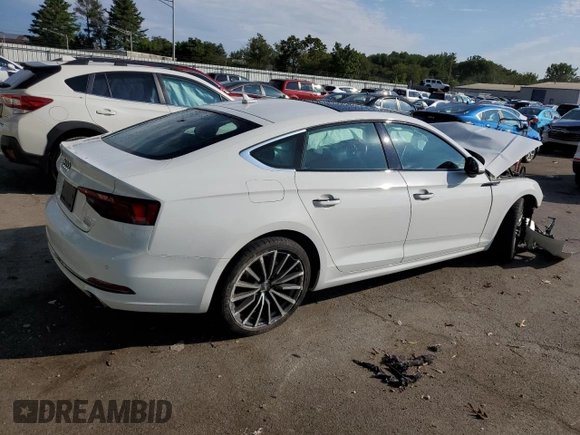 2018 Audi A5 Sportback Premium Plus with VIN WAUBNCF55JA125759, listed as a Copart auction lot 64282503 with 0 mi miles. Bid and sale history available at carsss.com. Image 3.