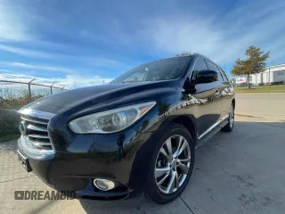 2013 Infiniti JX35 with VIN 5N1AL0MN2DC326710, listed as a Copart auction lot 80642574 with 174,686 mi miles and Clean Title. Bid and sale history available at carsss.com. Image 2.