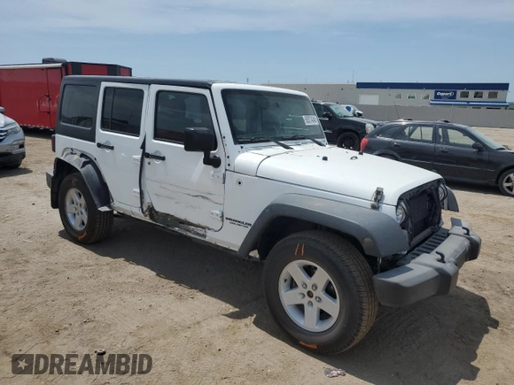 2015 Jeep Wrangler Unlimited Sport with VIN 1C4BJWDG2FL545561, listed as a Copart auction lot 60574045 with 83,592 mi miles and Salvage title. Bid and sale history available at DreamBid. Image 4.