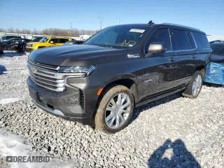 2021 Chevrolet Tahoe High Country with VIN 1GNSKTKL6MR149663, listed as a Copart auction lot 81101224 with 0 mi miles and Salvage Title. Bid and sale history available at carsss.com. Image 1.