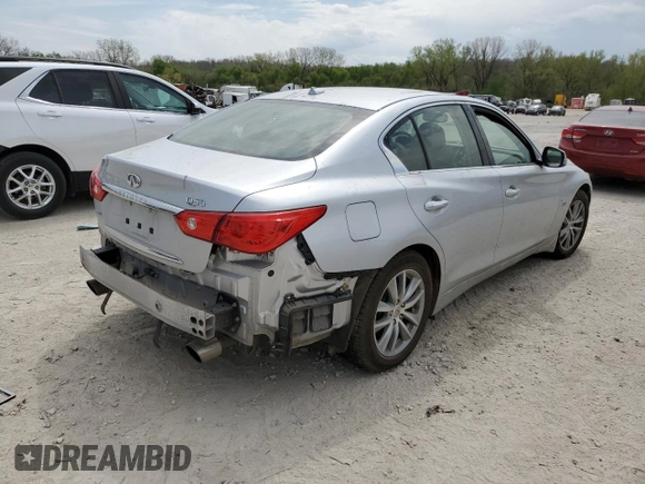 2017 Infiniti Q50 Signature Edition z VIN JN1EV7AR0HM830515, wystawiony jako Copart lot #53435825 z przebiegiem 66 994 mil mil oraz Szkoda całkowita • Salvage title. Historia ofert i sprzedaży dostępna na DreamBid. Obrazek 3.