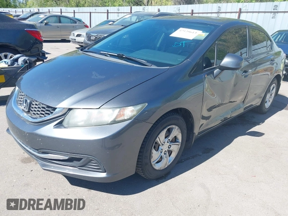 2013 Honda Civic LX with VIN 2HGFB2F53DH534681, listed as a IAAI auction lot 42129613 with 246,317 mi miles and . Bid and sale history available at DreamBid. Image 2.