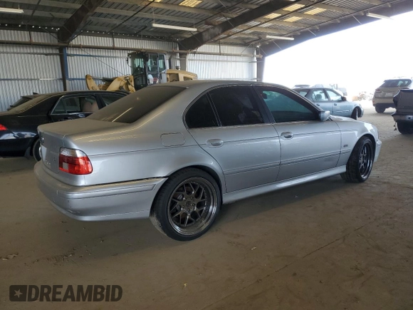 2001 BMW 5 Series 525iA with VIN WBADT43451GF55680, listed as a Copart auction lot 48023455 with 164,187 mi miles and Salvage Title. Bid and sale history available at carsss.com. Image 3.