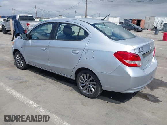 2017 Mitsubishi Mirage SE with VIN ML32F4FJ6HHF06515, listed as a IAAI auction lot 42191613 with 100,386 mi miles and . Bid and sale history available at DreamBid. Image 3.