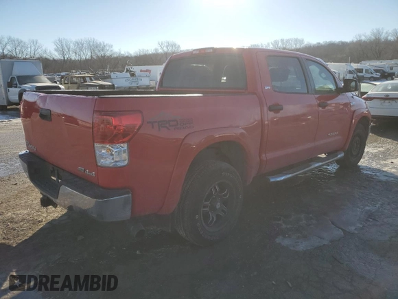 2012 Toyota Tundra 4WD Truck with VIN 5TFDW5F1XCX262780, listed as a Copart auction lot 89205635 with 0 mi miles and Salvage Title. Bid and sale history available at carsss.com. Image 3.