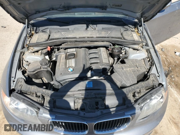 2011 BMW 1 Series 128i with VIN WBAUP7C58BVK78953, listed as a Copart auction lot 46191155 with 87,779 mi miles and Salvage Title. Bid and sale history available at DreamBid. Image 12.