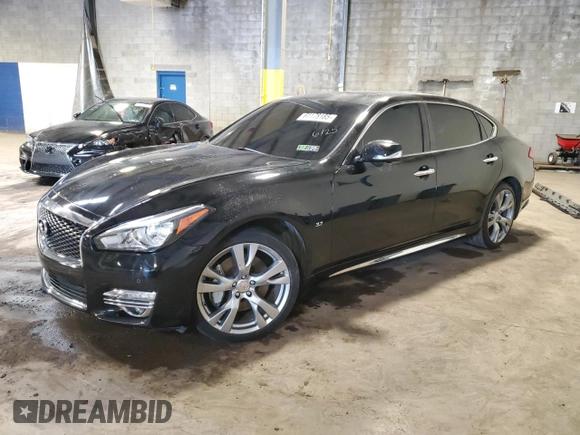 2018 Infiniti Q70 Luxe с VIN JN1BY1PR1JM370429, выставлен на аукционе Copart как лот 61178185 с пробегом 48 972 миль миль и Списание • Salvage title. История ставок и продаж доступна на DreamBid. Изображение 1.