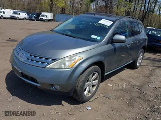 2007 Nissan Murano SL with VIN JN8AZ08W77W606636, listed as a IAAI auction lot 42095491 with 207,654 mi miles. Bid and sale history available at carsss.com. Image 2.