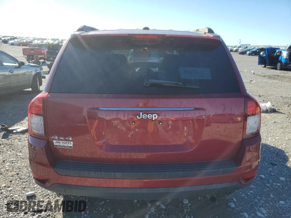 2016 Jeep Compass Sport with VIN 1C4NJDBB0GD713069, listed as a Copart auction lot 80003774 with 92,872 mi miles and Salvage title. Bid and sale history available at DreamBid. Image 6.