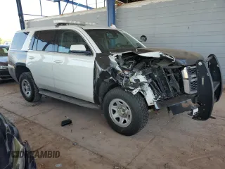 2015 Chevrolet Tahoe Commercial with VIN 1GNSK3EC6FR584004, listed as a Copart auction lot 53166265 with Not provided miles and Salvage title. Bid and sale history available at DreamBid. Image 4.