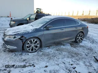 2015 Chrysler 200 C with VIN 1C3CCCCG2FN501549, listed as a Copart auction lot 86128784 with 201,618 mi miles and Clean Title. Bid and sale history available at carsss.com. Image 1.