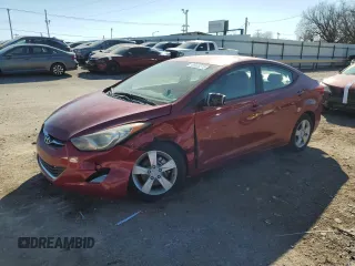 2012 Hyundai Elantra GLS with VIN KMHDH4AE3CU251292, listed as a Copart auction lot 45405275 with 26,441 mi miles and Salvage Title. Bid and sale history available at carsss.com. Image 1.