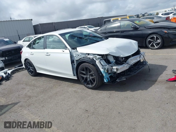 2025 Honda Civic Sport with VIN 2HGFE2F53SH547032, listed as a IAAI auction lot 41894215 with 6,438 mi miles and . Bid and sale history available at DreamBid. Image 1.